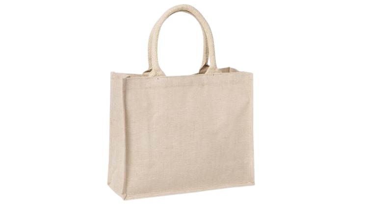Jute Bags with see-through sleeve